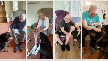 Puppy therapy at Birmingham care home